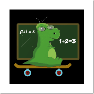 Dinosaur Math Nerd Posters and Art